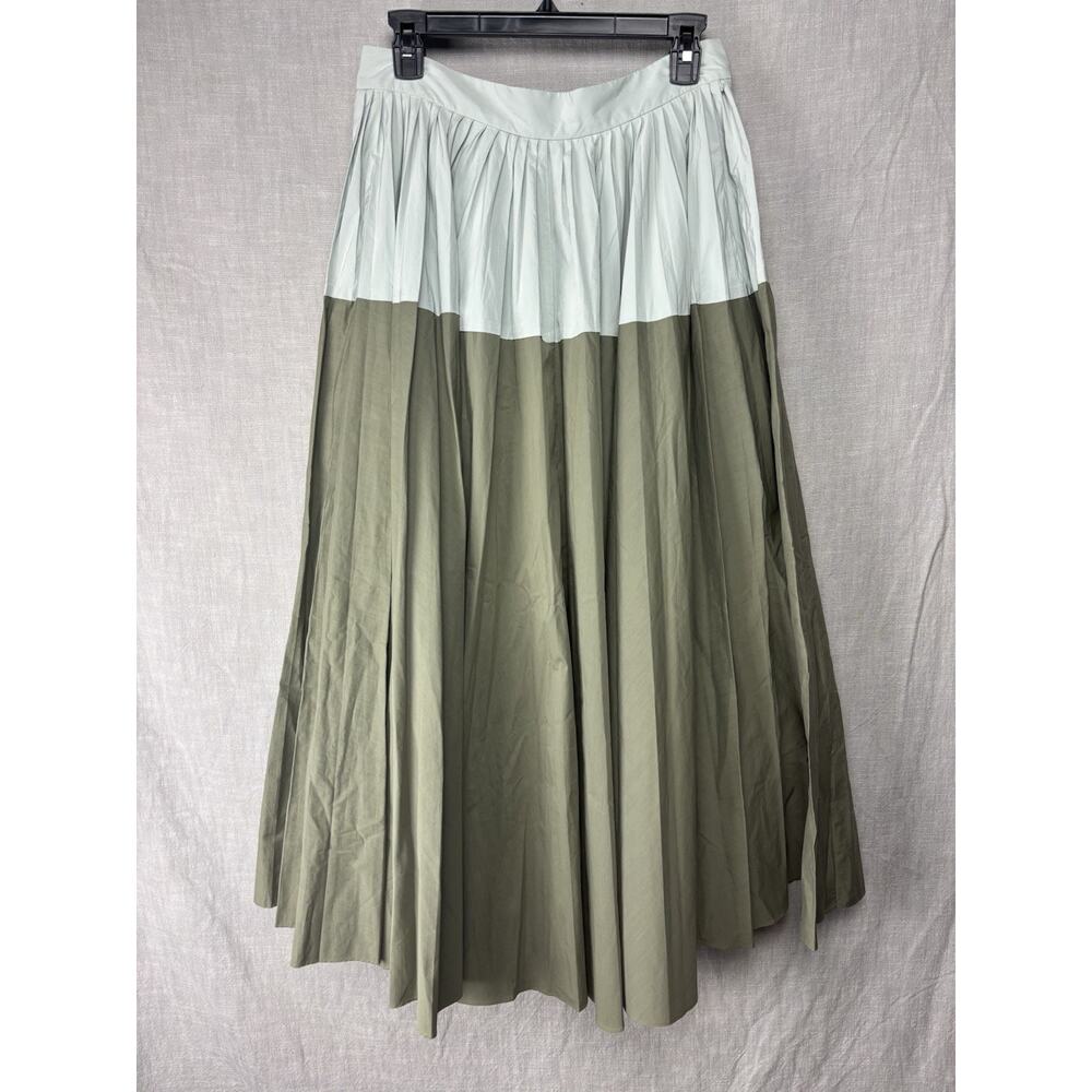 Lela Rose A-Line Pleated Maxi Skirt Size 10